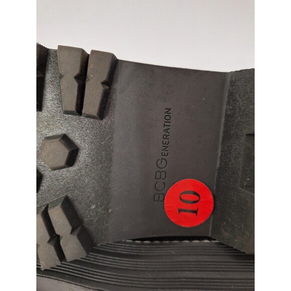 Y2K BCBG Generation Kayte Chunky Platform Combat Boots Womens Sz 10M Gothic - Picture 10 of 12